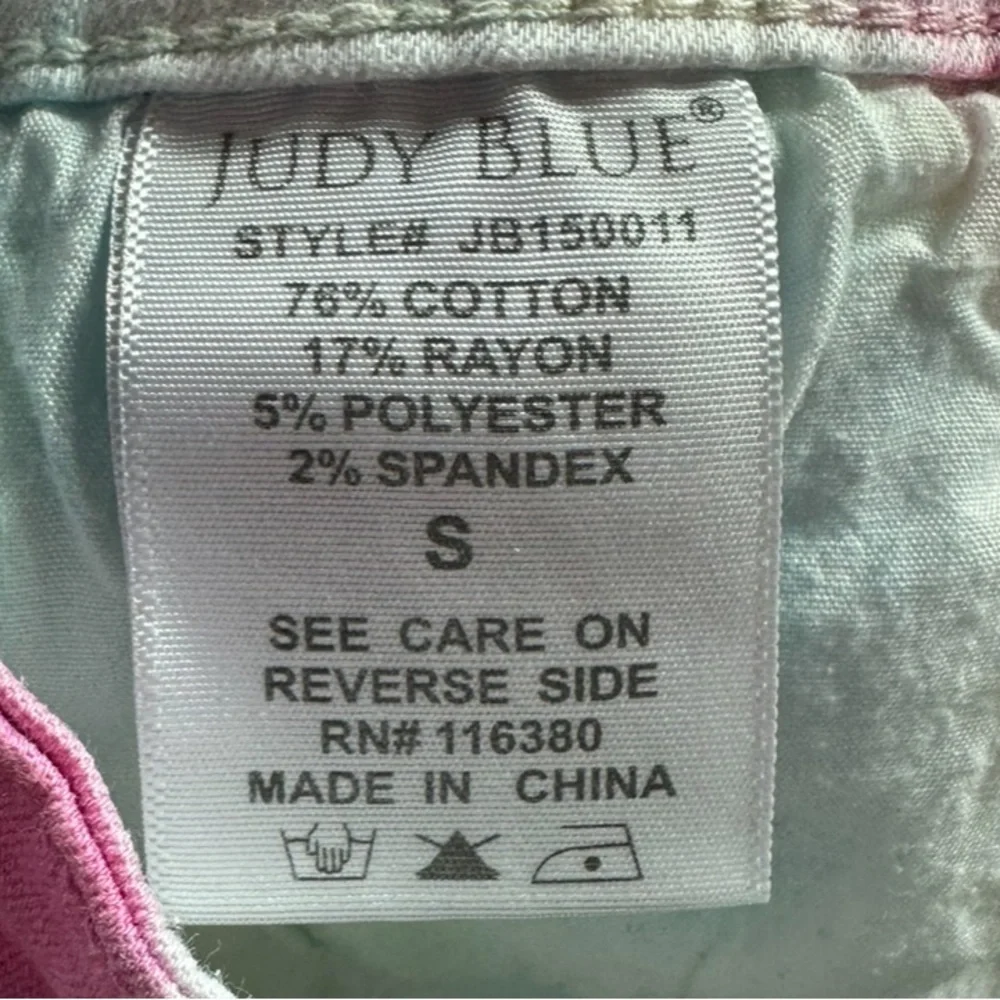 JUDY BLUE: Kelsea Tie-Dye Pastel Denim Jean Shorts -Size Small - Picture 13 of 13